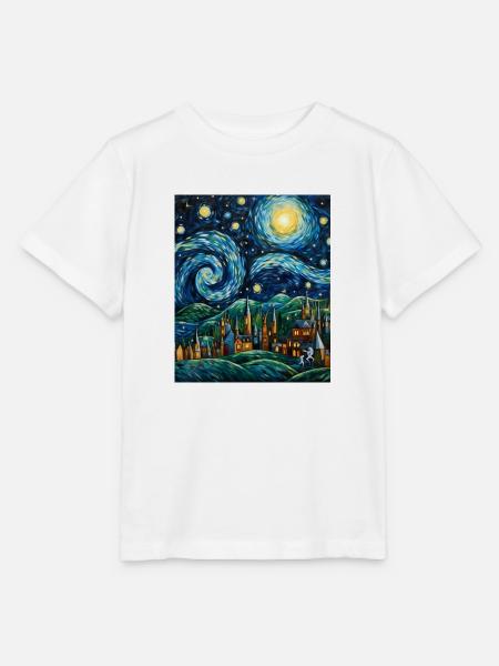 Weihnachts-Sternennacht-Shirt Bethlehem Star Art - Stanley/Stella Kinder T-Shirt MINI CREATOR - Weiß