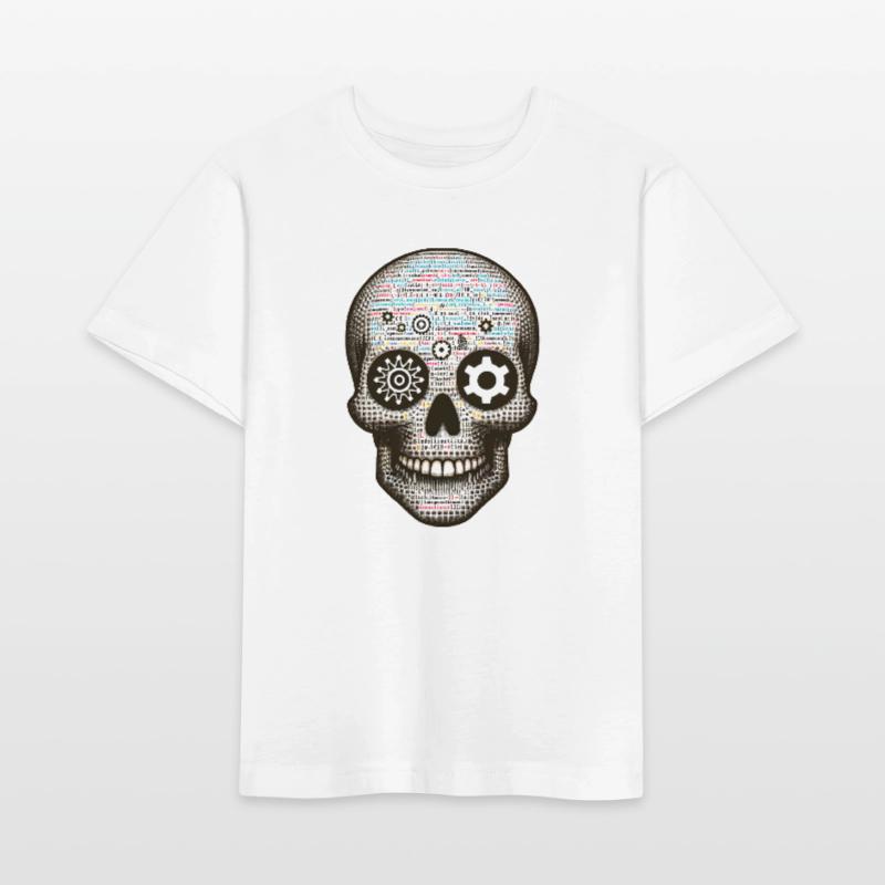 Code Master Skull Tee Digitale Matrix für Programmierer Stanley/Stella Kinder T-Shirt MINI CREATOR 