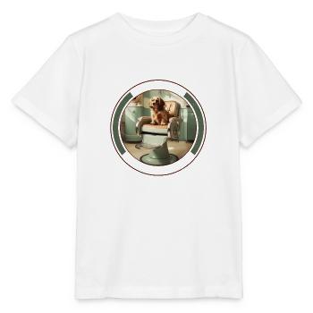 Vintage Salon Stuhl Hundepflege Stilvolle Haustierpflege - Stanley/Stella Kinder T-Shirt MINI CREATOR  - Weiß - Vorne - Maike (125cm)