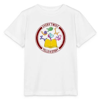 Chemise de modelage de ballon, chaque torsion raconte un - T-shirt bio MINI CREATOR Stanley/Stella Enfant - blanc - Devant - Maike (125cm)
