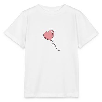 heart balloon - Stanley/Stella MINI CREATOR Kids’ T-Shirt - white - Front - Maike (125cm)