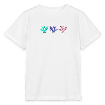 Bunte Korallen - Stanley/Stella Kinder T-Shirt MINI CREATOR  - Weiß - Vorne - Maike (125cm)
