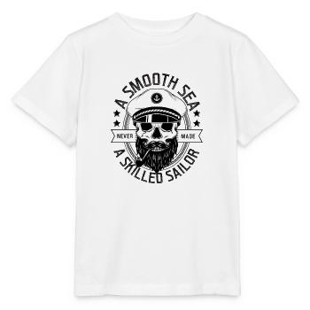 Marin totenkopf marin marin capitaine marin - T-shirt bio MINI CREATOR Stanley/Stella Enfant - blanc - Devant - Maike (125cm)
