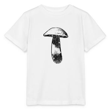 Herrenpilz Steinpilz Pilzsammler - Stanley/Stella Kinder T-Shirt MINI CREATOR  - Weiß - Vorne - Maike (125cm)