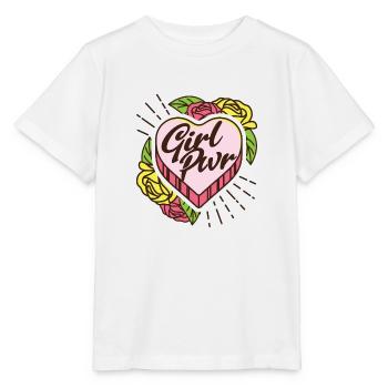 Soirée chérie fille Pwr girl power girl - T-shirt bio MINI CREATOR Stanley/Stella Enfant - blanc - Devant - Maike (125cm)