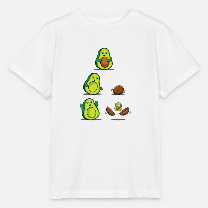 Maman avocat pour les amours de grossesse Mamacado - T-shirt bio MINI CREATOR Stanley/Stella Enfant - blanc