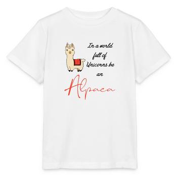 Alpaca Alpaca Alpaca Lama Comic - Stanley/Stella MINI CREATOR Kids’ T-Shirt - white - Front - Maike (125cm)