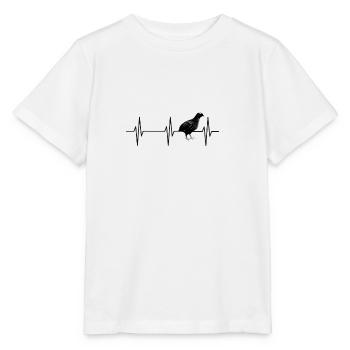 Posture de reproduction rétro de pouls d'ECG de caille de pouls de coeur - T-shirt bio MINI CREATOR Stanley/Stella Enfant - blanc - Devant - Maike (125cm)