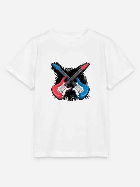 Musik Lieder Gitarre - Stanley/Stella Kinder T-Shirt MINI CREATOR - Weiß