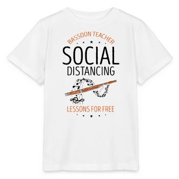 Instrument à vent en bois et instrument à vent basson - T-shirt bio MINI CREATOR Stanley/Stella Enfant - blanc - Devant - Maike (125cm)