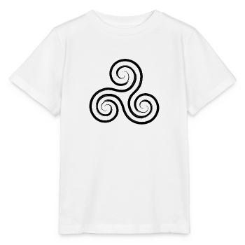 Triskele Celtic - Stanley/Stella MINI CREATOR Kids’ T-Shirt - white - Front - Maike (125cm)