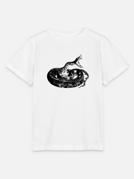 Schlange - Stanley/Stella Kinder T-Shirt MINI CREATOR  - Weiß