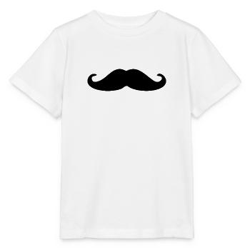 Schnurrbart - Stanley/Stella Kinder T-Shirt MINI CREATOR  - Weiß - Vorne - Maike (125cm)