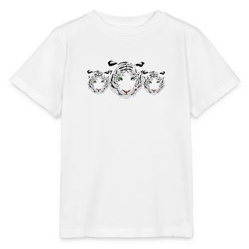 tigre blanc - T-shirt bio MINI CREATOR Stanley/Stella Enfant - blanc - Devant - Maike (125cm)