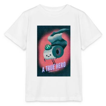 Un vrai héros - Corona - T-shirt bio MINI CREATOR Stanley/Stella Enfant - blanc - Devant - Maike (125cm)
