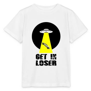 Get In Loser White Ovni Cybertruck Mars - T-shirt bio MINI CREATOR Stanley/Stella Enfant - blanc - Devant - Maike (125cm)