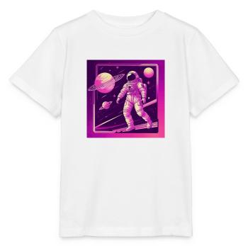 Dancing in Space - Stanley/Stella Kinder T-Shirt MINI CREATOR  - Weiß - Vorne - Maike (125cm)