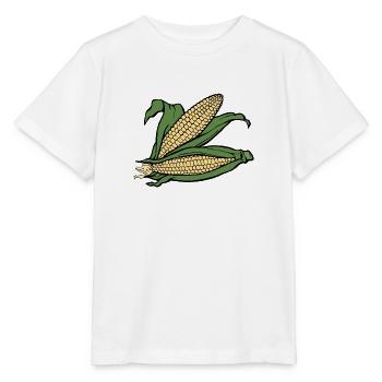 mais corn maize getreide veggie gemuese vegetables - Stanley/Stella Kinder T-Shirt MINI CREATOR  - Weiß - Vorne - Maike (125cm)