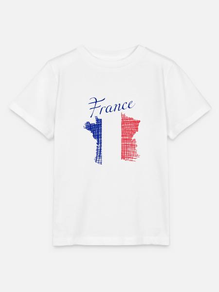 Frankreich France - Stanley/Stella Kinder T-Shirt MINI CREATOR - Weiß
