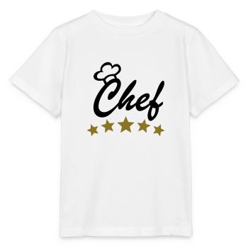 Koch kochen - Stanley/Stella Kinder T-Shirt MINI CREATOR  - Weiß - Vorne - Maike (125cm)