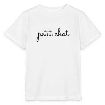 "Petit chat" – The little cat - Stanley/Stella MINI CREATOR Kids’ T-Shirt - white - Front - Maike (125cm)