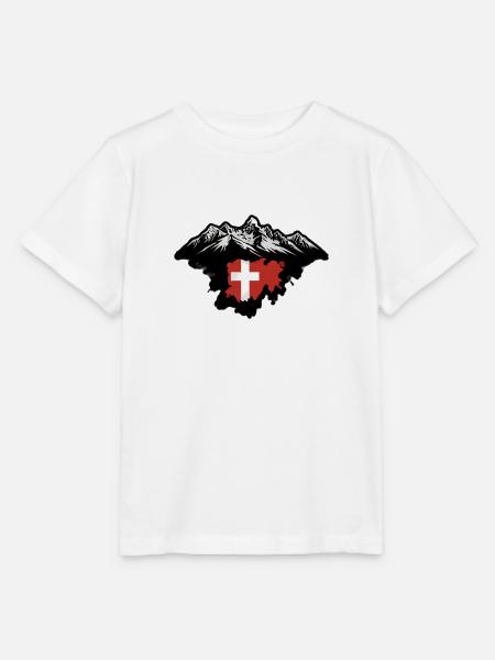 Schweizer Flagge - Stanley/Stella Kinder T-Shirt MINI CREATOR - Weiß