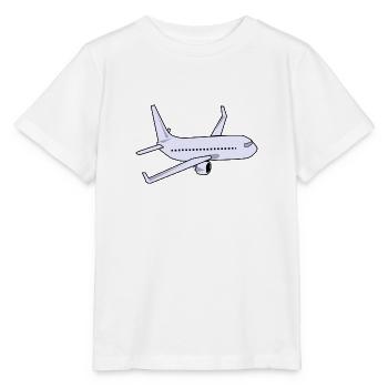 airplane airplane plane hot air balloon air ba - Stanley/Stella MINI CREATOR Kids’ T-Shirt - white - Front - Maike (125cm)