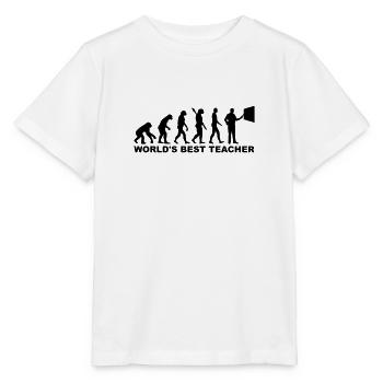 World's Best teacher - T-shirt bio MINI CREATOR Stanley/Stella Enfant - blanc - Devant - Maike (125cm)