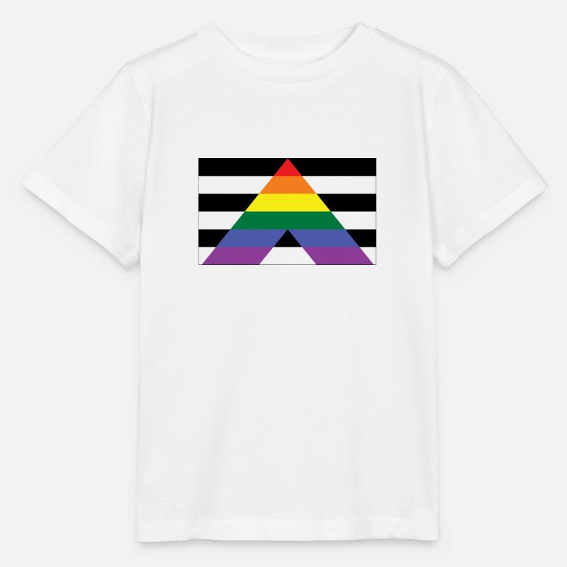 LGBT Straight Ally - Stanley/Stella Kinder T-Shirt MINI CREATOR - Weiß