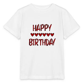 JAHRESTAG. ALLES GUTE ZUM GEBURTSTAG!. ALLES GUTE ZUM GEBURTSTAG!. - Stanley/Stella Kinder T-Shirt MINI CREATOR  - Weiß - Vorne - Maike (125cm)