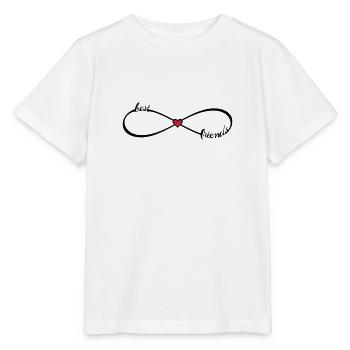 best friends forever BFF beste Freunde Infinity 8 - Stanley/Stella Kinder T-Shirt MINI CREATOR  - Weiß - Vorne - Maike (125cm)
