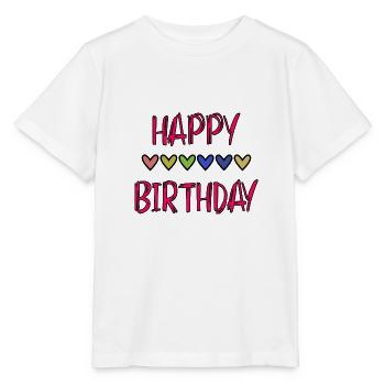 JAHRESTAG. ALLES GUTE ZUM GEBURTSTAG!. ALLES GUTE ZUM GEBURTSTAG!. - Stanley/Stella Kinder T-Shirt MINI CREATOR  - Weiß - Vorne - Maike (125cm)