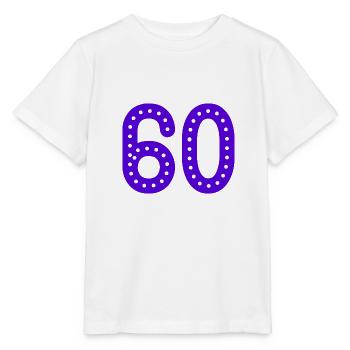 60 JAHRE. 60-JÄHRIGES JUBILÄUM. GEBURTSTAG 60 JAHRE. JAHR - Stanley/Stella Kinder T-Shirt MINI CREATOR  - Weiß - Vorne - Maike (125cm)