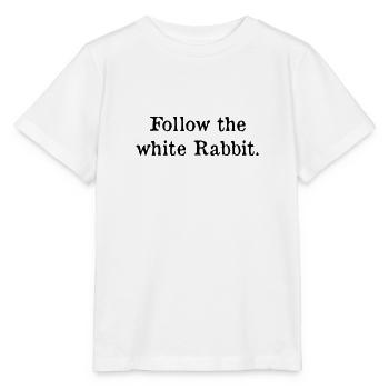 Follow the white rabbit - Stanley/Stella MINI CREATOR Kids’ T-Shirt - white - Front - Maike (125cm)