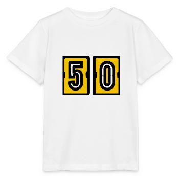 50. 50. GEBURTSTAG. Geburtstag 50 Jahre - Stanley/Stella Kinder T-Shirt MINI CREATOR  - Weiß - Vorne - Maike (125cm)