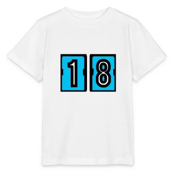 18. 18. GEBURTSTAG. GEBURTSTAG 18 JAHRE. 18 - Stanley/Stella Kinder T-Shirt MINI CREATOR  - Weiß - Vorne - Maike (125cm)