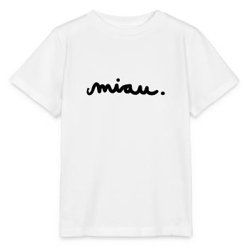 miau - Stanley/Stella Kinder T-Shirt MINI CREATOR  - Weiß - Vorne - Maike (125cm)