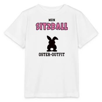 Sitzball Oster Outfit Ostergeschenk Sitzballerin - Stanley/Stella Kinder T-Shirt MINI CREATOR  - Weiß - Vorne - Maike (125cm)