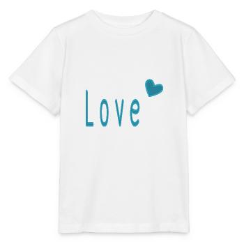 VALENTINSTAG. ICH LIEBE DICH. ICH LIEBE DICH. LIEBE. LIEBE - Stanley/Stella Kinder T-Shirt MINI CREATOR  - Weiß - Vorne - Maike (125cm)