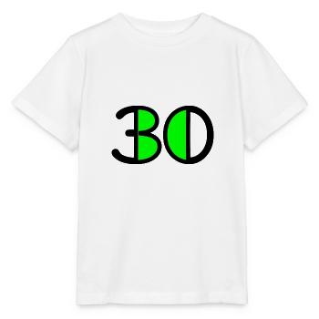 30. 30 YEARS. 30TH ANNIVERSARY. 30 YEARS ANNIVERSARY - Stanley/Stella MINI CREATOR Kids’ T-Shirt - white - Front - Maike (125cm)