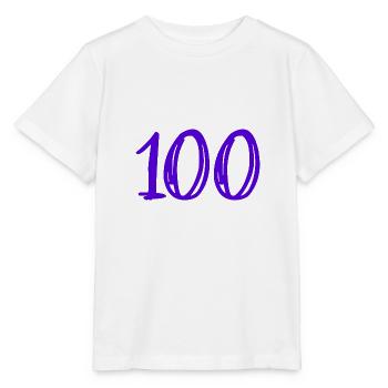 100 JAHRE. 100-jähriges Jubiläum. GEBURTSTAG 100 JAHRE. - Stanley/Stella Kinder T-Shirt MINI CREATOR  - Weiß - Vorne - Maike (125cm)