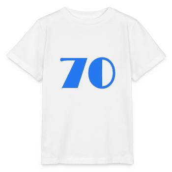 70 YEARS. 70TH ANNIVERSARY. BIRTHDAY 70 YEARS. 70 - Stanley/Stella MINI CREATOR Kids’ T-Shirt - white - Front - Maike (125cm)
