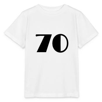 70 YEARS. 70TH ANNIVERSARY. BIRTHDAY 70 YEARS. 70 - Stanley/Stella MINI CREATOR Kids’ T-Shirt - white - Front - Maike (125cm)