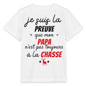 Proof that my dad doesn't always hunt - Stanley/Stella MINI CREATOR Kids’ T-Shirt - white - Front - Maike (125cm)
