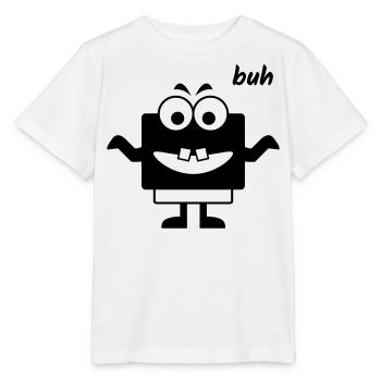 Kleines Monster macht Buh - Stanley/Stella Kinder T-Shirt MINI CREATOR  - Weiß - Vorne - Maike (125cm)