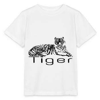 tiger - Stanley/Stella MINI CREATOR Kids’ T-Shirt - white - Front - Maike (125cm)