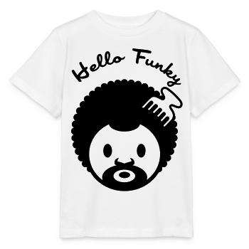 Hello funky - Stanley/Stella MINI CREATOR Kids’ T-Shirt - white - Front - Maike (125cm)