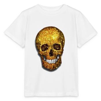 Gold Skull - Stanley/Stella MINI CREATOR Kids’ T-Shirt - white - Front - Maike (125cm)