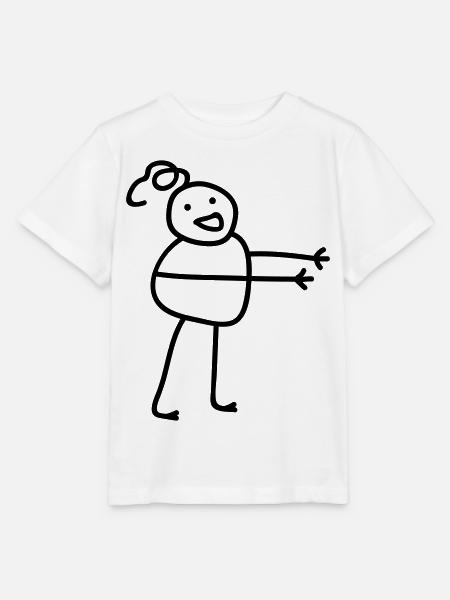 Hugging Man - Stanley/Stella Kinder T-Shirt MINI CREATOR  - Weiß