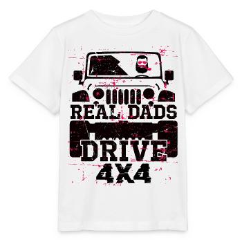 4x4 Geländewagen - Stanley/Stella Kinder T-Shirt MINI CREATOR  - Weiß - Vorne - Maike (125cm)